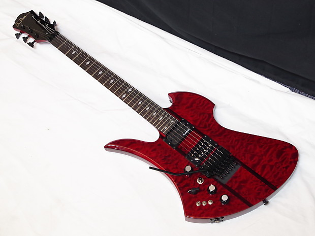 BC RICH Mockingbird ST electric LEFT-HANDED GUITAR Red - LEFTY