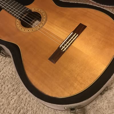 ALVAREZ YAIRI CY127CE Classical Acoustic Electric Guitar made in Japan 1989 with original hard case image 7