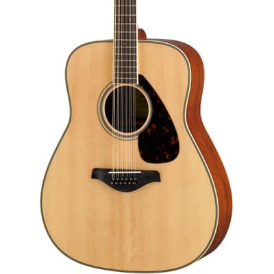 Yamaha FG820-12 Folk Acoustic 12-String Guitar Natural | Reverb