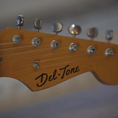Del-Tone 50s S-Style - Shell Pink over Sunburst - Extreme Aging image 18