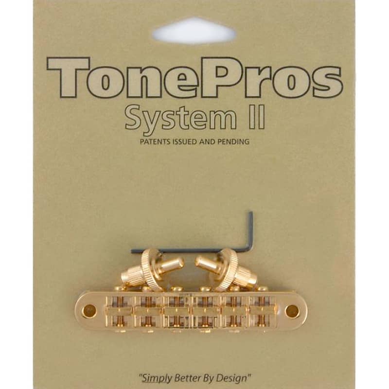 NEW TonePros TP6-G Standard Tuneomatic Nashville (small posts) Tone Pros - GOLD image 1