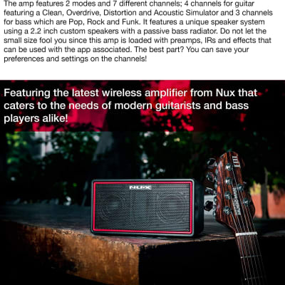 NUX Mighty Air Wireless Stereo Modelling Guitar/Bass Amplifier with Bluetooth image 2