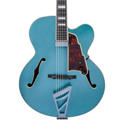 D'Angelico Premier EXL-1 Hollowbody Archtop Ocean Turquoise w/ Gig Bag image 1
