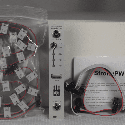 Konstant Lab Strong PWR 4 HP Eurorack power supply module with all accessories! - FREE SHIPPING! image 1