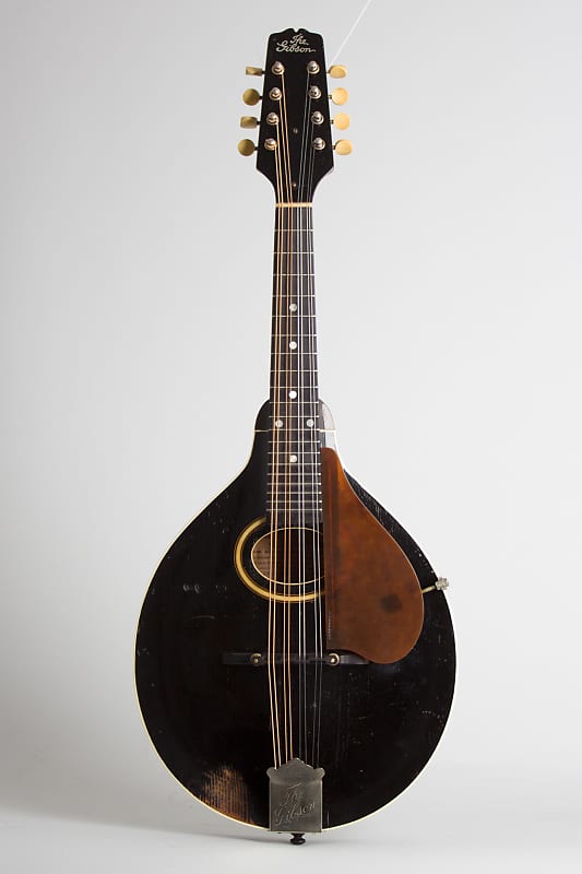Gibson  Style A Snakehead Carved Top Mandolin (1927), ser. #81326, black tolex hard shell case. image 1
