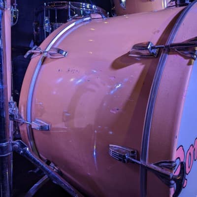 The Romantics, Jimmy Marinos' Custom Pink 1981 Ludwig Drum Set. Authenticated! image 10
