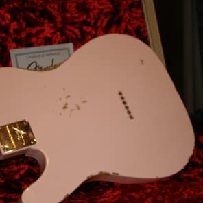 Fender Custom Shop LTD ED Telecaster Thinline Relic with Solid Rosewood Neck 2016 faded shell pink image 6