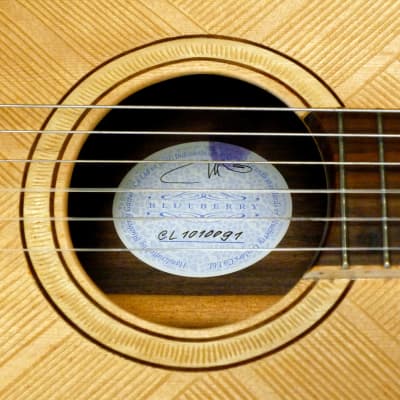 Blueberry NEW IN STOCK Handmade Classical Guitar Nylon Strings Alaskan Spruce and Balinese Rosewood image 8