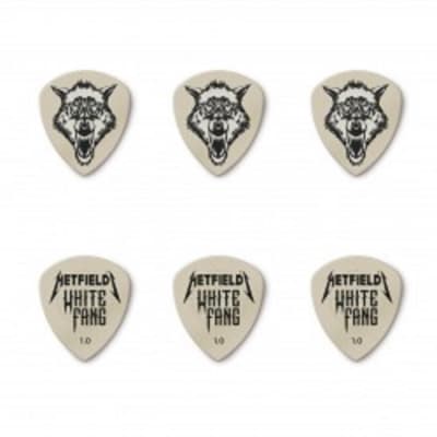 Dunlop PH122P10 James Hetfield White Fang Custom Flow 1.00mm Guitar Picks (6-Pack) - White