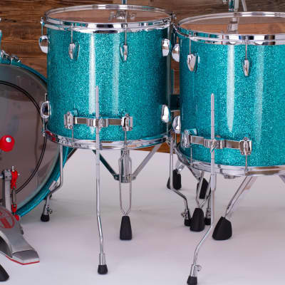 Mahogany 6.5x14 SD Turquoise Oyster-