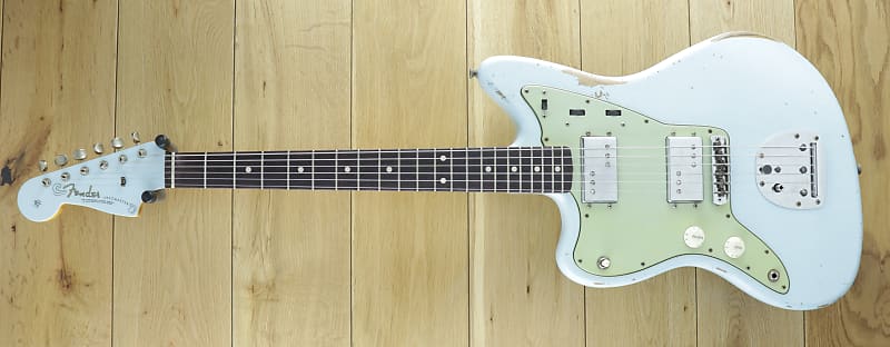 Fender Custom Shop Dealer Select CuNiFe Wide Range Jazzmaster Relic Sonic Blue Left Handed R127430 image 1
