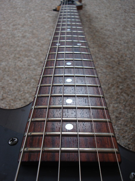 Fernandes JG-75 Jaguar 1996 Dark Brown Active pickups Ash body