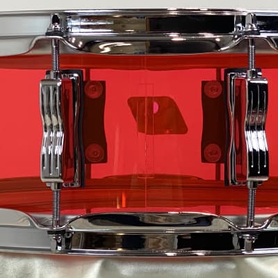 Ludwig 18/12/14/5x14" Vistalite Jazzette Drum Set - Pink Vistalite w/ Exclusive 18" BD! image 18