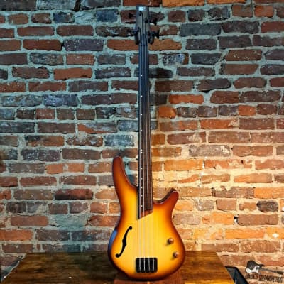 Ibanez SoundGear SRH500F Hollow Fretless Bass (2023 - Violinburst) image 2