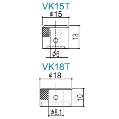 NEW Gotoh VK15T / VK18T Mini Stacked Concentric Knob Fit EMG Bartolini - CHROME image 3