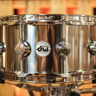 DW 6.5x14 Collector's 1mm Stainless Steel Snare Drum - DRVL6514SPC image 1