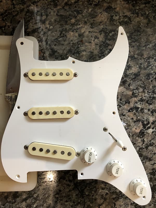 Fender JV MIJ Stratocaster 1982 pickups, pots and pickguard Reverb