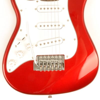 SX 1/2 Size Left Handed Electric Guitar Package w/Bag Cord Video RST 1/2 CAR Short Scale Left Red image 3
