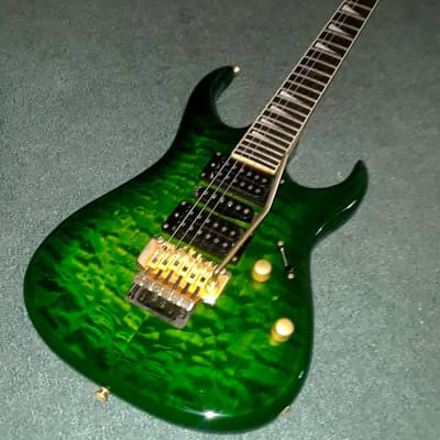 Raven West Guitar (RWG) Custom Stratocaster Green Quilt | Reverb