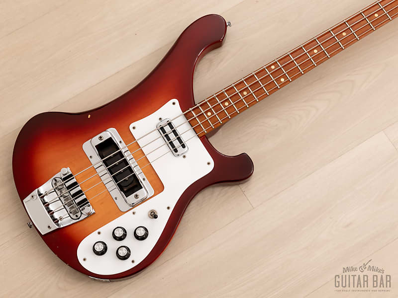 1988 Rickenbacker 4003S Vintage One-Owner Bass Guitar Fireglo w/ Toaster Pickup, Case image 1