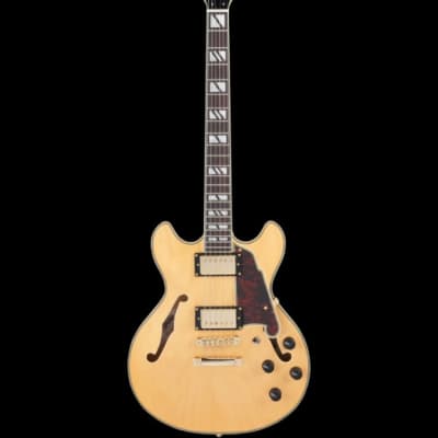 D'Angelico Deluxe Mini DC Satin Honey Electric Guitar for sale