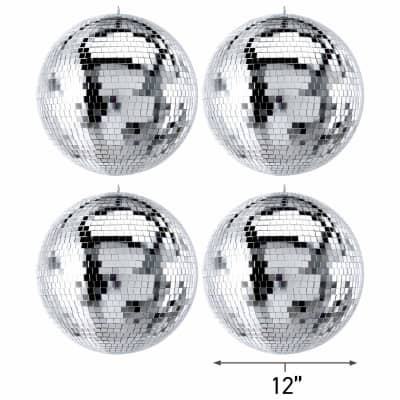 ProX MB-12 - 12 Mirror Ball with ABS Core and 0.4 Glass Mirror Tiles