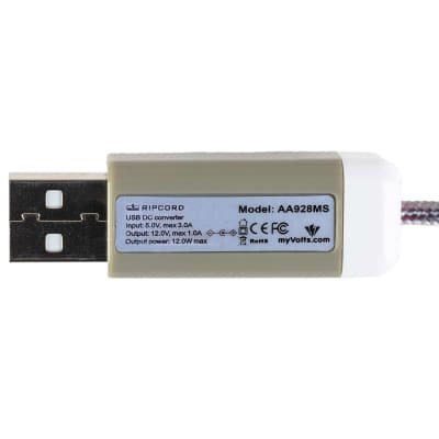 Ripcord USB to 12V Yamaha MU5, MU90, MU90R, MU90B Tone generator-compatible power cable by myVolts image 15