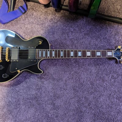 Epiphone Les Paul Custom Classic 2014 Black / Antique Binding | Reverb