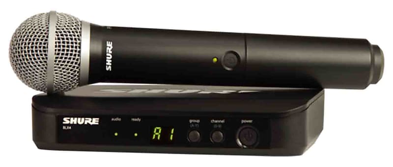 Shure BLX24/PG58-H10 Handheld Wireless Microphone System with PG58 - H10 (542-572 MHz) image 1