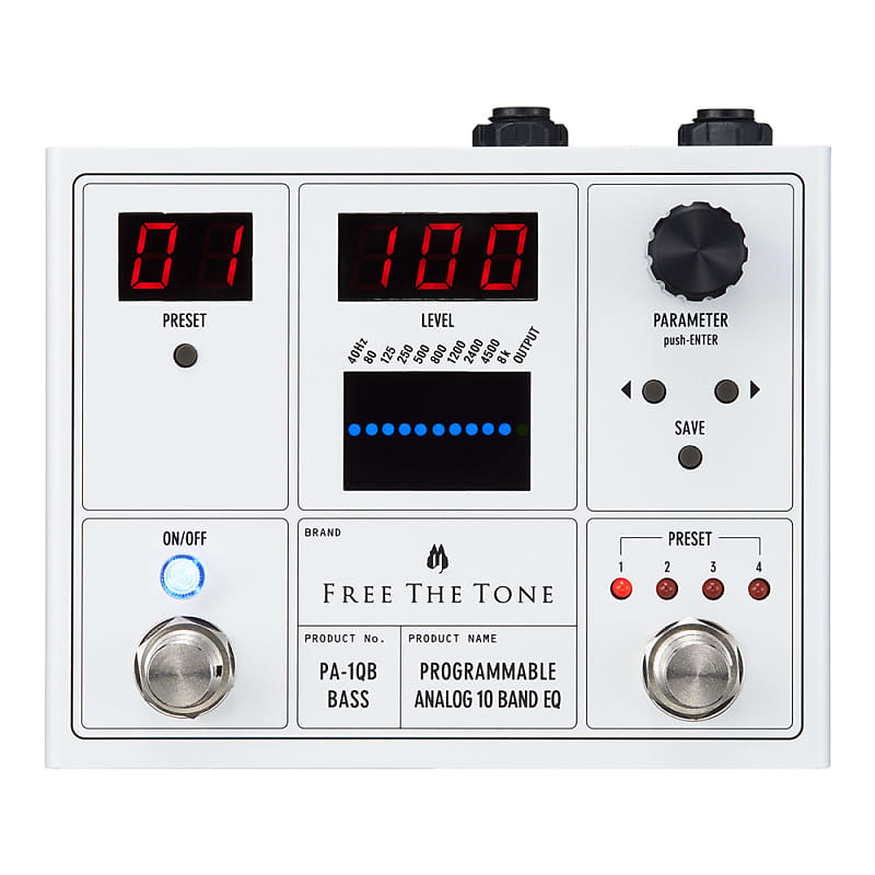 Free The Tone PA-1QB Programmable Analog 10 Band EQ Pedal