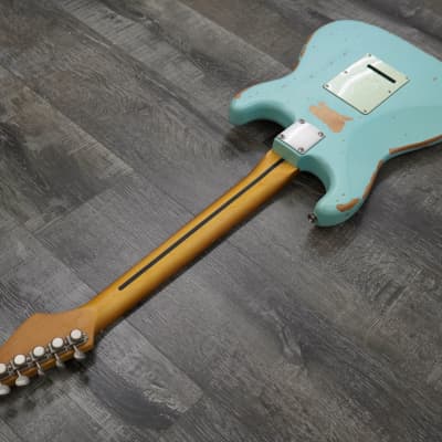 AIO S3 Left Handed Electric Guitar - Relic Sonic Blue (Maple Fingerboard) w/Gator Hard Case image 16