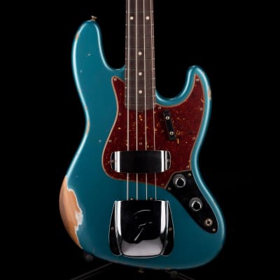 Fender Custom Shop 1960 Jazz Bass Relic Aged Ocean Turquoise image 1
