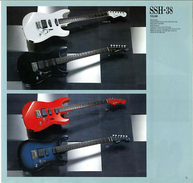 Rare] FERNANDES SSH-40 Red Electric guitar Stratocaster Used