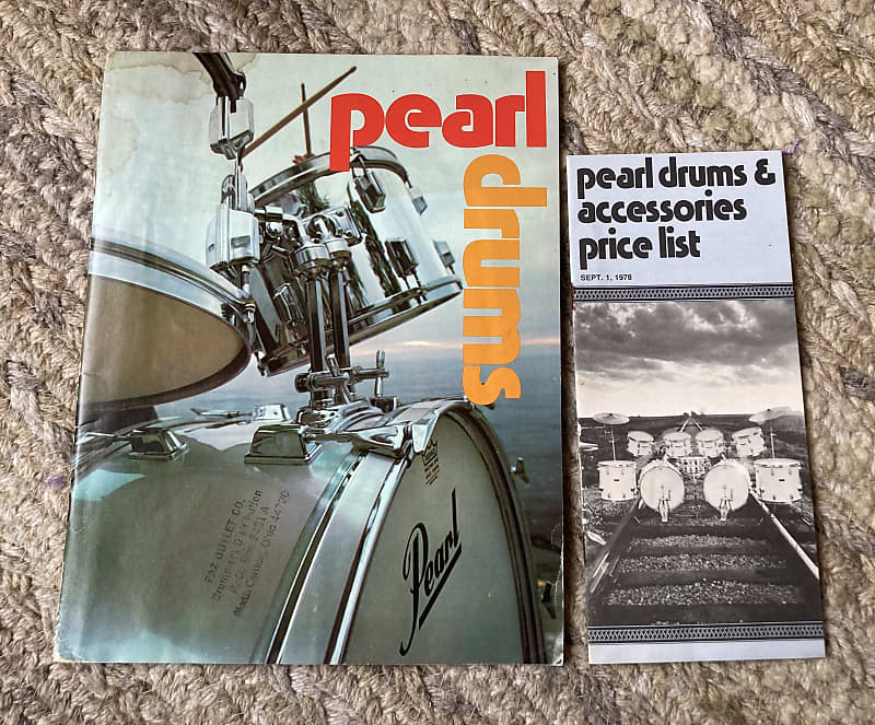 Pearl Drum Catalog 1978 Reverb