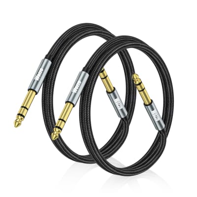 3m 6.35mm Mono 1/4 Guitar Lead Amp Keyboard Male Jack Audio Cable Gold  Plated