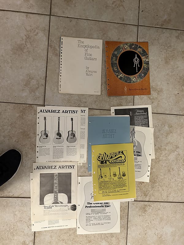 Yairi Alvarez catalogs lot (2) also alvarez artist catalog Reverb