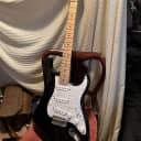 fender  stratocaster guitar  black