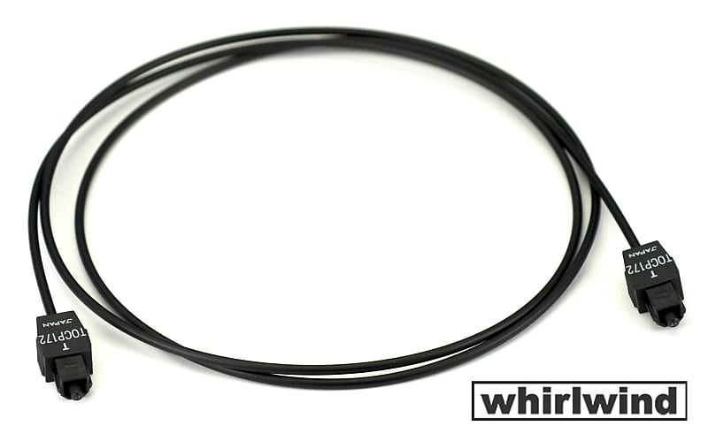 Whirlwind FOTL-5M Fibre Optic TOSlink Cable - 5 Meter Black image 1