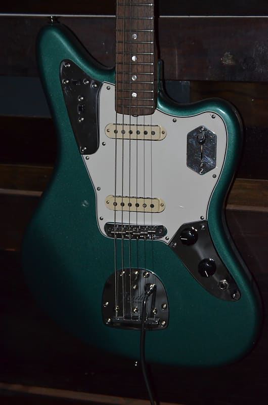 Fender Jaguar 2013 Sherwood Green Metallic, w/ Upgrades indie | Reverb