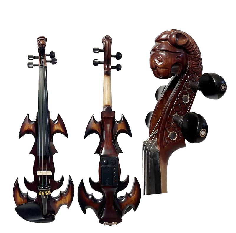 SONG 4/4 Full Size Electric Violin, E-Violin,Hand made,Hard wood body,Free  case bow Cable Reverb