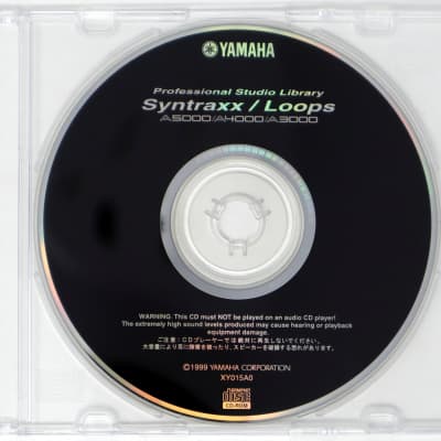 Yamaha Professional Studio Library Syntraxx/Loops A5000/A4000/A3000 Sample Library/Sound Library/Sampling CD 1990s