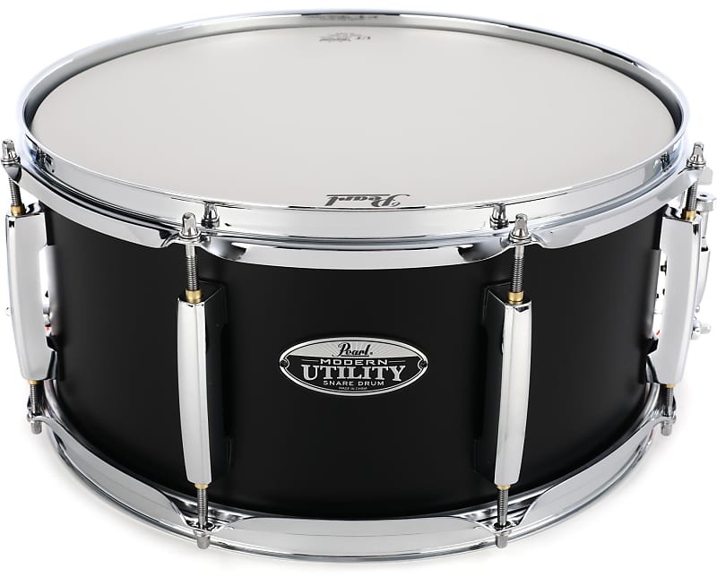 Pearl Modern Utility Snare Drum - 14 x 6.5 inch - Satin Black | Reverb