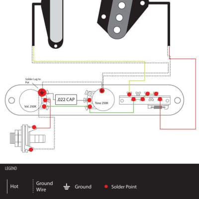 920D Custom Telecaster® 3-Way Control Plate Upgrade (Reversed, Knobs Forward) - Right Hand / Black image 4