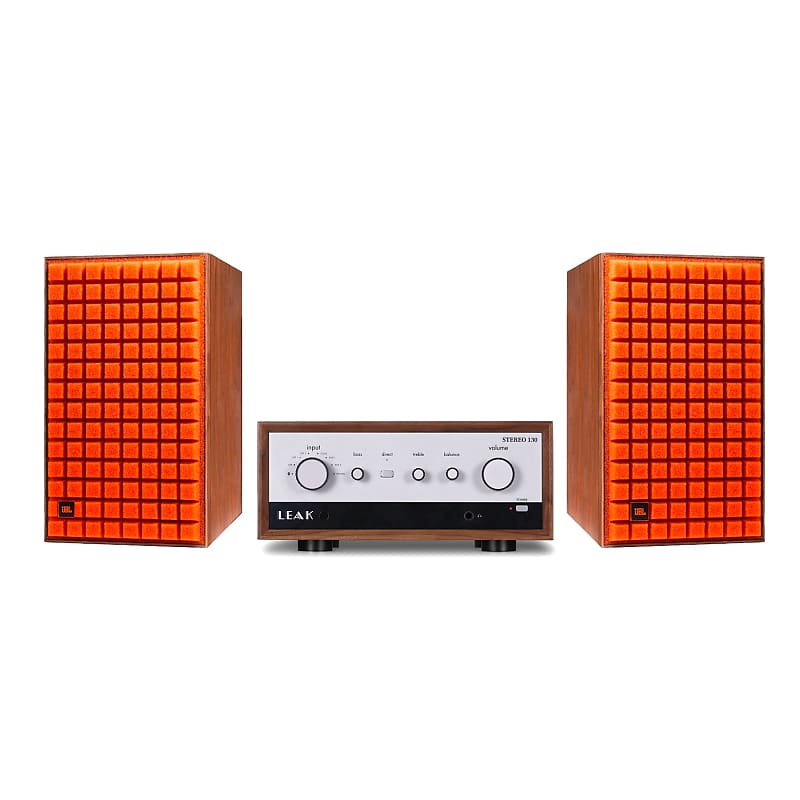 JBL: Leak Stereo 130 Amplifier / L52 Speaker Package Orange  			