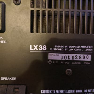 Luxman LX38 Tube INTEGRATED Amplifier. Mac image 12