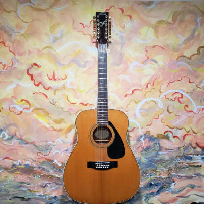 1980's Yamaha FG-460S-12A 12-String Acoustic Guitar Natural w/ Hard Case (Used) for sale