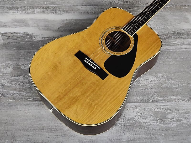 1981 Yamaha FG-350D Japanese Solid Top Dreadnought Acoustic Guitar