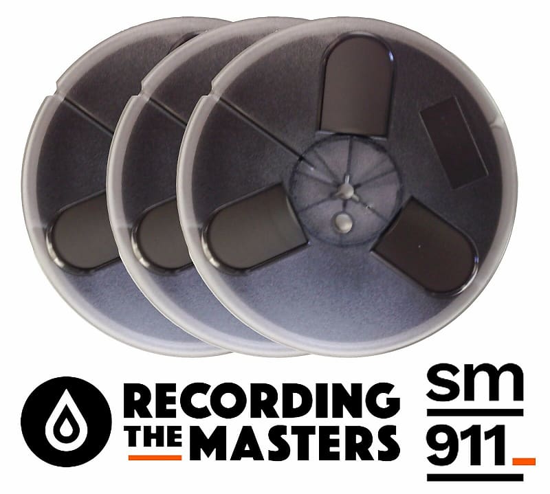 Lot of 3 RTM SM911 1/4 x 1200' Analog Recording Tape on 7