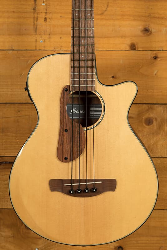 Ibanez Acoustic Basses AEGB30E Natural High Gloss Reverb UK