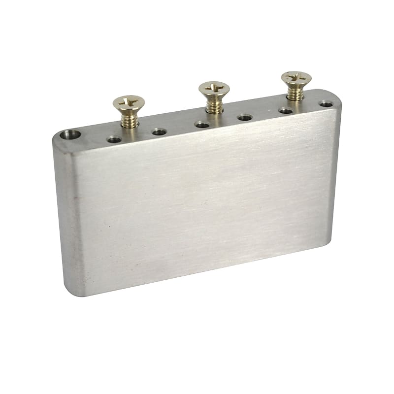 Vintage Replacement Strat Sustain Block Steel, Brass and Reverb